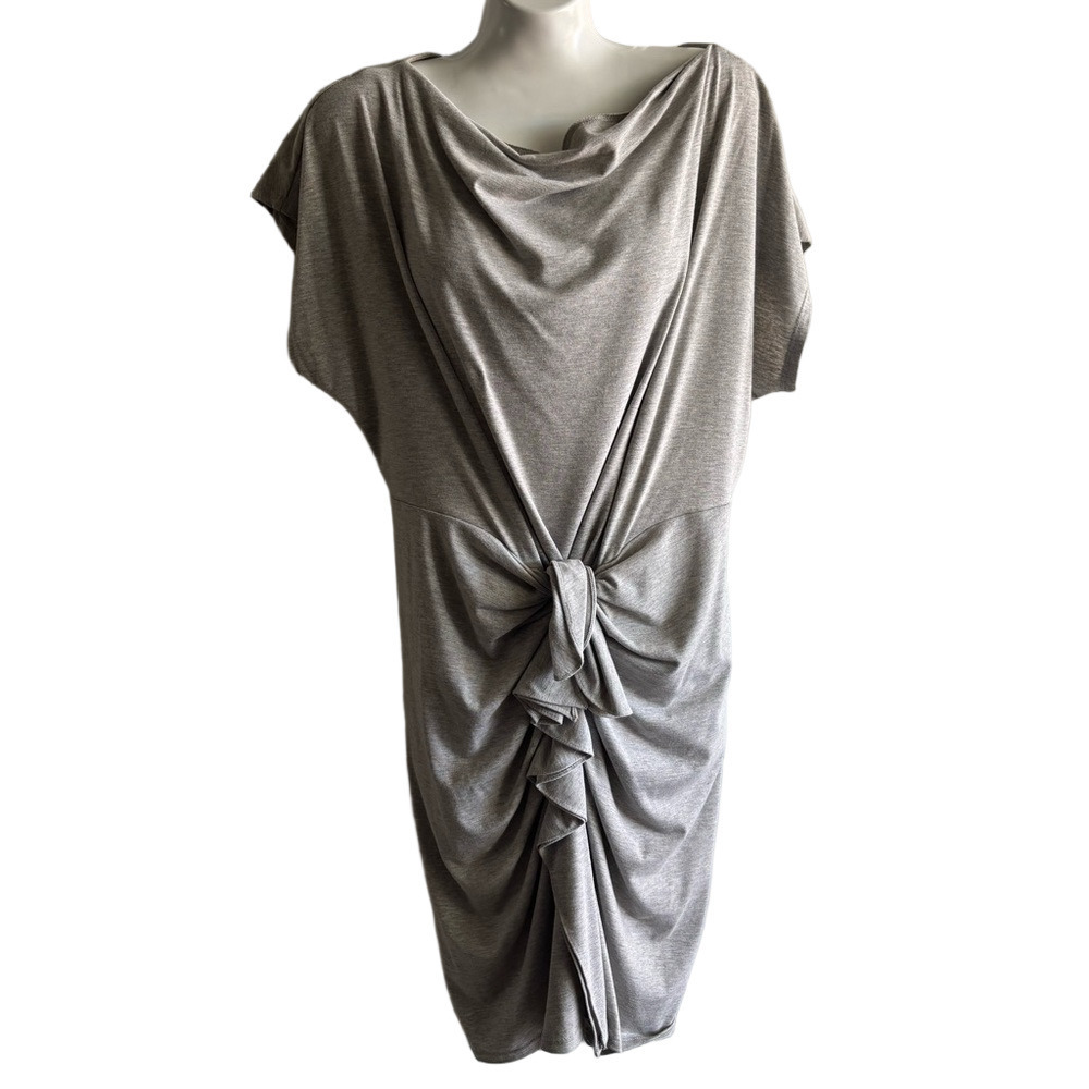 Envi NWT Chic Gray  t-shirt Dress with cute ruffle detail at waist